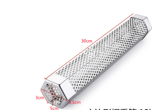 BBQ Stainless Steel Perforated Mesh Smoker Tube