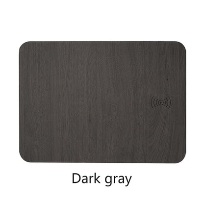 Leather Wood Wireless Charging Mouse Pad