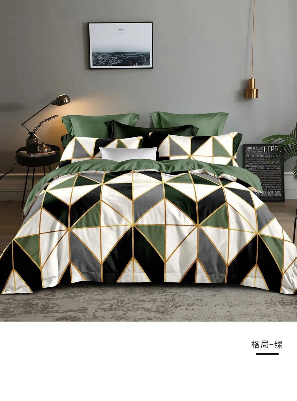 Geometry Comforter Bedding Set