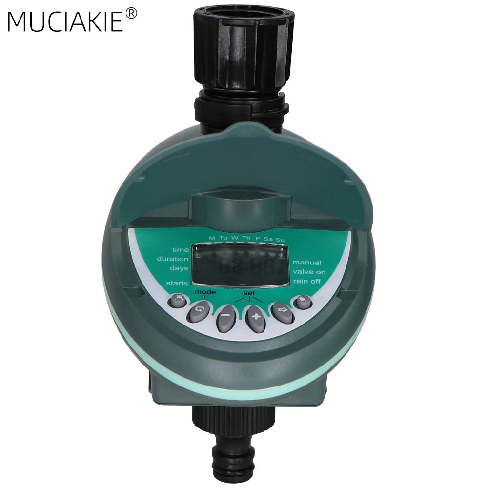 Garden LCD Display Automatic Water Timer Smart Home Programming Watering Valve Controller for Greenhouse Drip Irrigation System