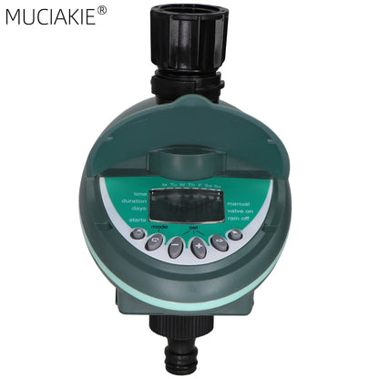 Garden LCD Display Automatic Water Timer Smart Home Programming Watering Valve Controller for Greenhouse Drip Irrigation System