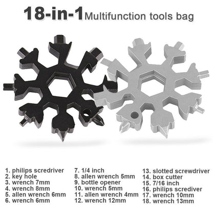 18-in-1 Stainless Steel Snowflakes Multi-tool