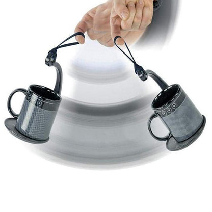 Spill Stopper Mug Holder with Rubber Coaster