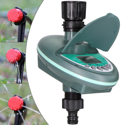 Garden LCD Display Automatic Water Timer Smart Home Programming Watering Valve Controller for Greenhouse Drip Irrigation System