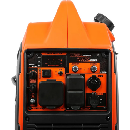 NEW WEN 3600-Watt Portable Inverter Generator, RV-Ready, Quiet and Lightweight with Fuel Shut Off (56360i)