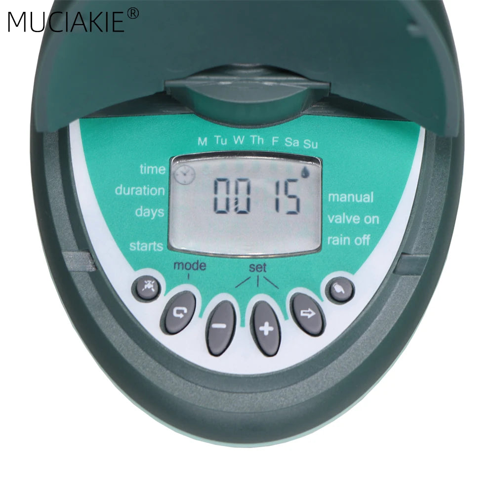 Garden LCD Display Automatic Water Timer Smart Home Programming Watering Valve Controller for Greenhouse Drip Irrigation System