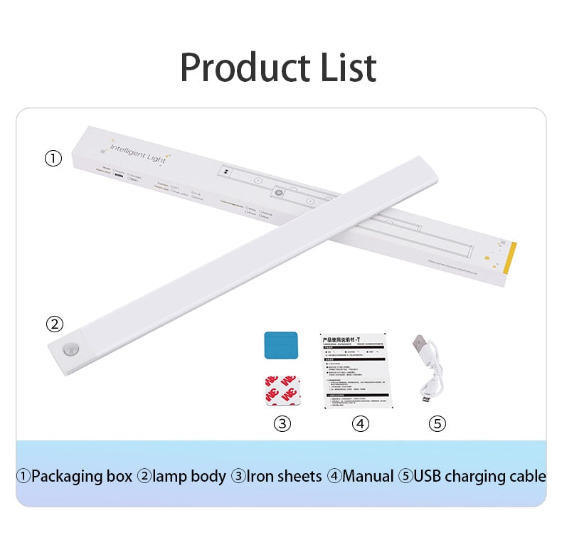 USB Rechargeable Cabinet Light