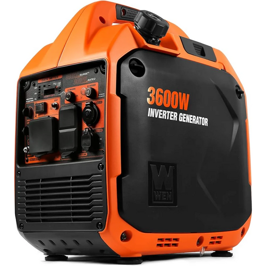 NEW WEN 3600-Watt Portable Inverter Generator, RV-Ready, Quiet and Lightweight with Fuel Shut Off (56360i)